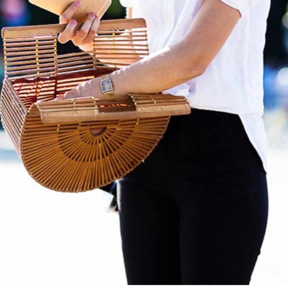CULT GAIA Inspired Bamboo Arch Handbag Clutch